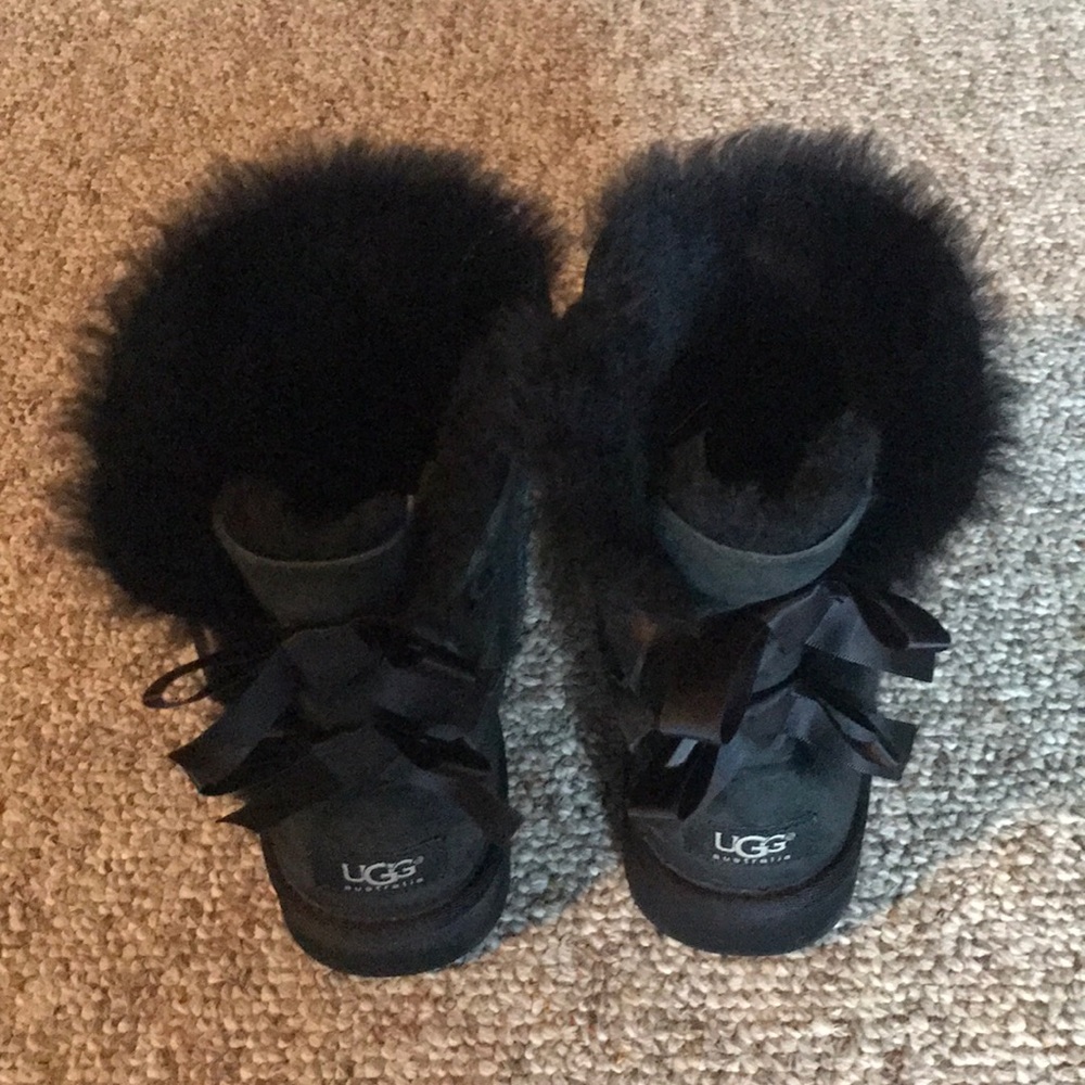black bow UGG boots